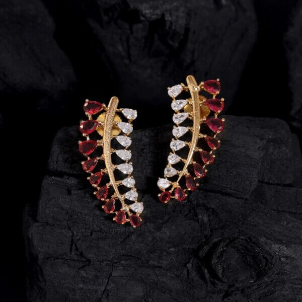 Ruby & Ad Stone studs