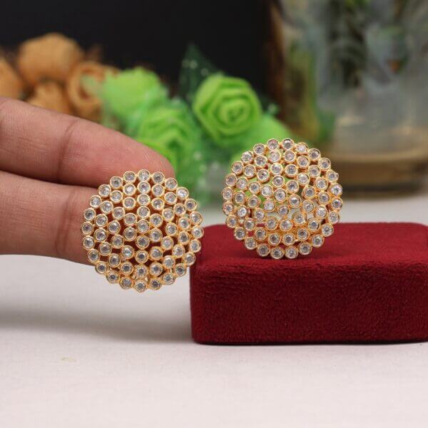 Serenity Studs with American Diamond Stones