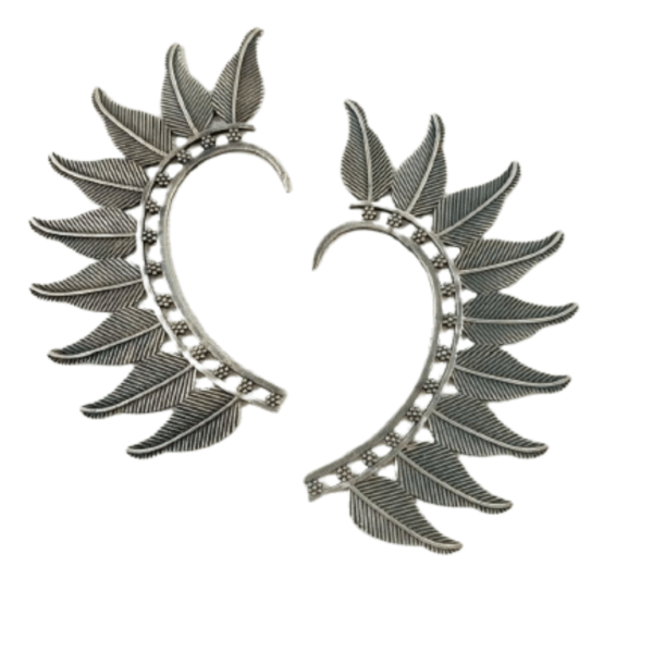 Tribal Leaf Design Ear Cuffs