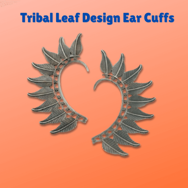 Tribal Leaf Design Ear Cuffs